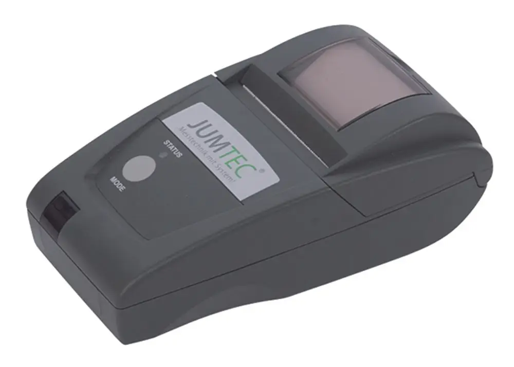 Infrarotdrucker mit einem simplen Design und einem Status- sowie Mode-Button, ermöglicht den Druck von Messdaten. Marke: Syr.
